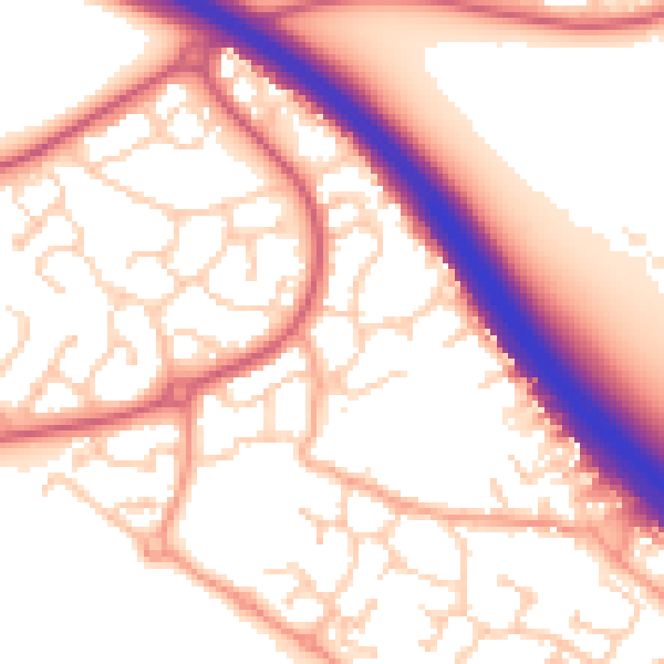Daytime road noise heatmap for IP14 5FY