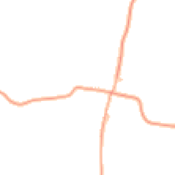 Daytime road noise heatmap for IP14 5LF