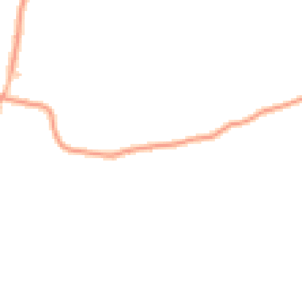 Daytime road noise heatmap for IP14 5LP