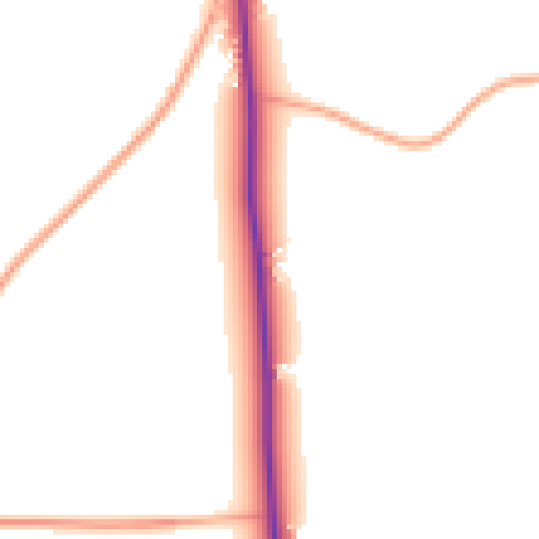 Daytime road noise heatmap for IP14 5NS