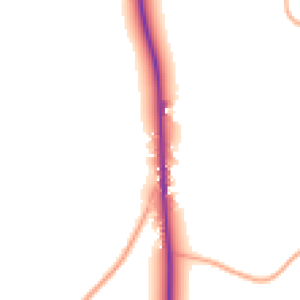 Daytime road noise heatmap for IP14 5NX