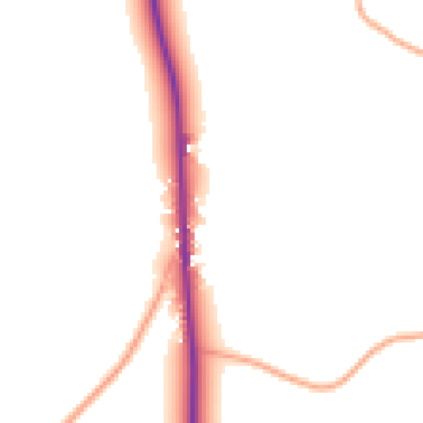 Daytime road noise heatmap for IP14 5PB