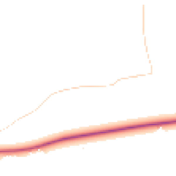 Daytime road noise heatmap for IP14 6AS