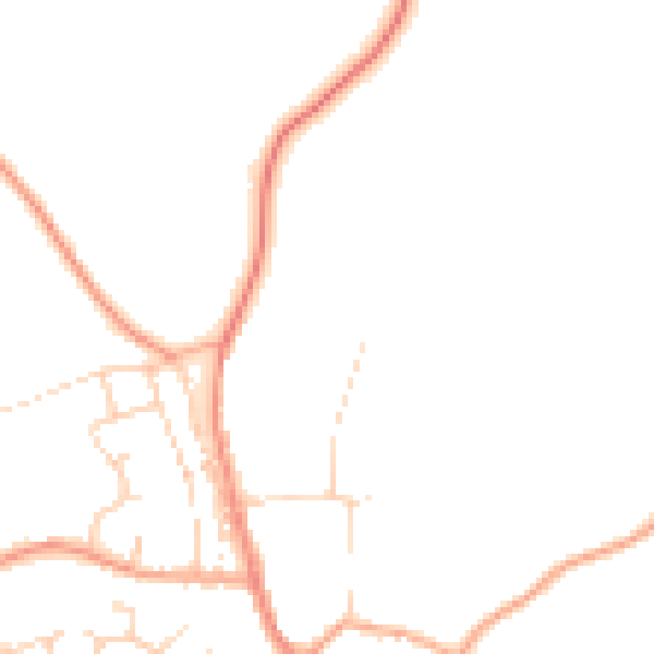 Daytime road noise heatmap for IP14 6FG