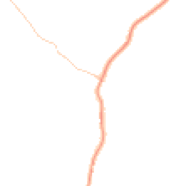Daytime road noise heatmap for IP14 6LY