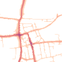 Daytime road noise heatmap for IP16 4AQ