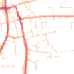 Daytime road noise heatmap for IP16 4BB
