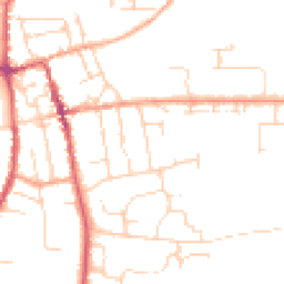 Daytime road noise heatmap for IP16 4BH