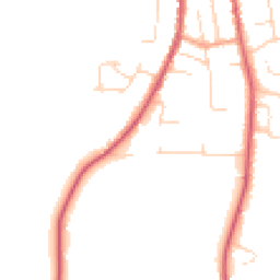 Daytime road noise heatmap for IP16 4BT
