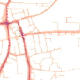 Daytime road noise heatmap for IP16 4BW
