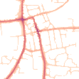 Daytime road noise heatmap for IP16 4BZ