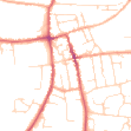 Daytime road noise heatmap for IP16 4DE