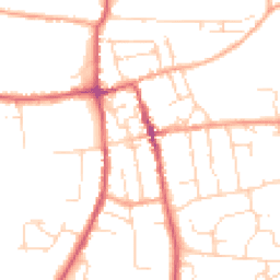 Daytime road noise heatmap for IP16 4DF