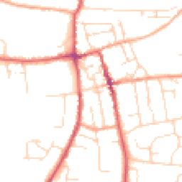 Daytime road noise heatmap for IP16 4DG