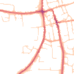 Daytime road noise heatmap for IP16 4DH