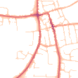 Daytime road noise heatmap for IP16 4DN