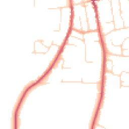 Daytime road noise heatmap for IP16 4DU