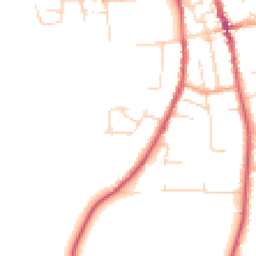 Daytime road noise heatmap for IP16 4EF