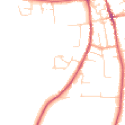 Daytime road noise heatmap for IP16 4EQ