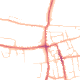 Daytime road noise heatmap for IP16 4GU
