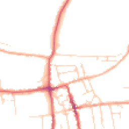 Daytime road noise heatmap for IP16 4HA