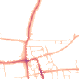 Daytime road noise heatmap for IP16 4JA