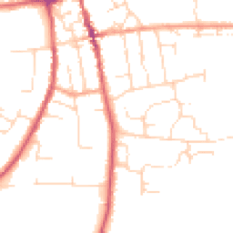 Daytime road noise heatmap for IP16 4JY