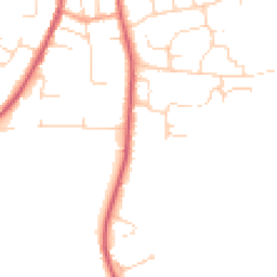 Daytime road noise heatmap for IP16 4PP