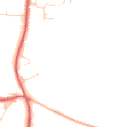 Daytime road noise heatmap for IP16 4QY