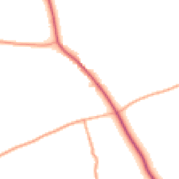 Daytime road noise heatmap for IP16 4RT