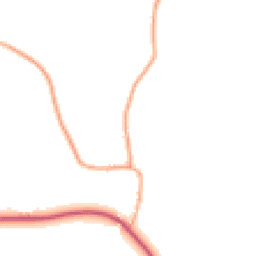 Daytime road noise heatmap for IP19 0AY