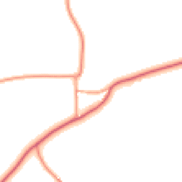 Daytime road noise heatmap for IP19 0EP