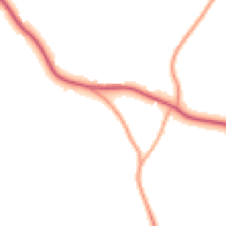 Daytime road noise heatmap for IP19 0LG