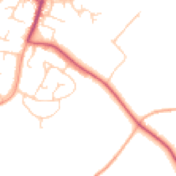 Daytime road noise heatmap for IP19 8DE