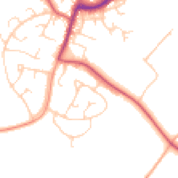 Daytime road noise heatmap for IP19 8DZ