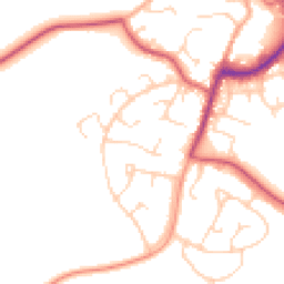 Daytime road noise heatmap for IP19 8EJ