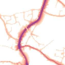 Daytime road noise heatmap for IP19 8HR