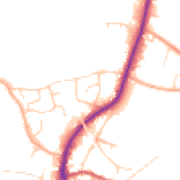 Daytime road noise heatmap for IP19 8JD