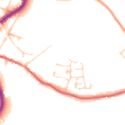 Daytime road noise heatmap for IP19 8LG