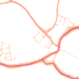 Daytime road noise heatmap for IP19 8LX