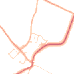 Daytime road noise heatmap for IP19 8NA