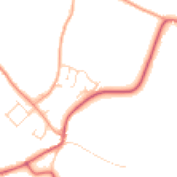 Daytime road noise heatmap for IP19 8ND
