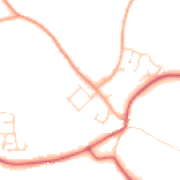 Daytime road noise heatmap for IP19 8PL