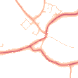 Daytime road noise heatmap for IP19 8PN