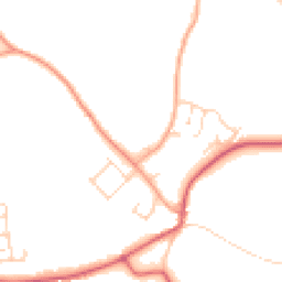 Daytime road noise heatmap for IP19 8QH