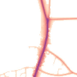 Daytime road noise heatmap for IP19 8QJ