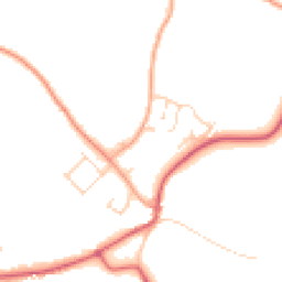 Daytime road noise heatmap for IP19 8RZ