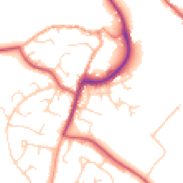 Daytime road noise heatmap for IP19 8SB