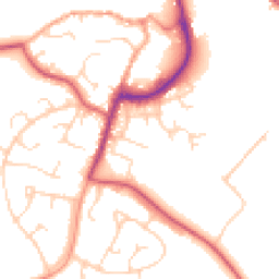Daytime road noise heatmap for IP19 8SH