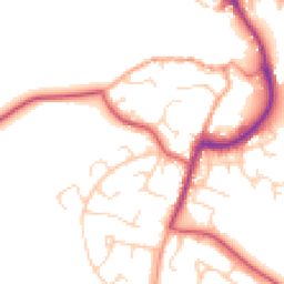 Daytime road noise heatmap for IP19 8TH